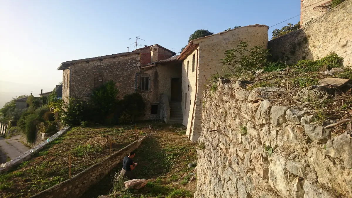 Vista del casolare